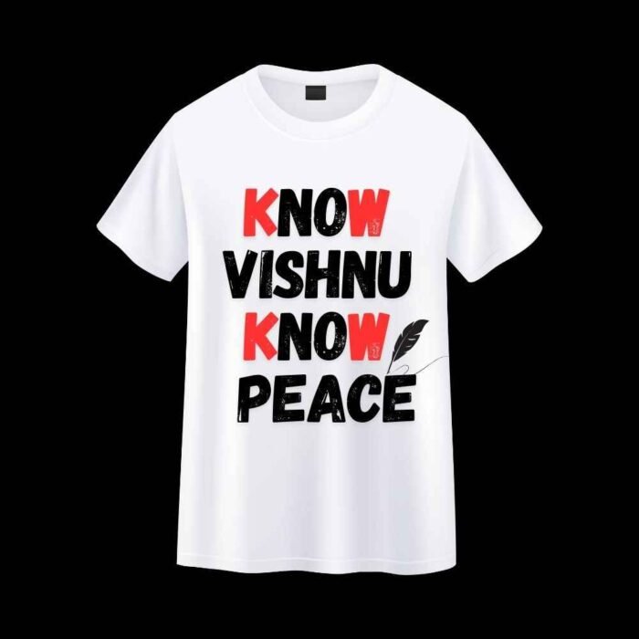 Know Vishnu Know Peace T-shirt