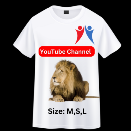 Youtube t-shirt with channel name in india