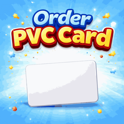 order pvc card (